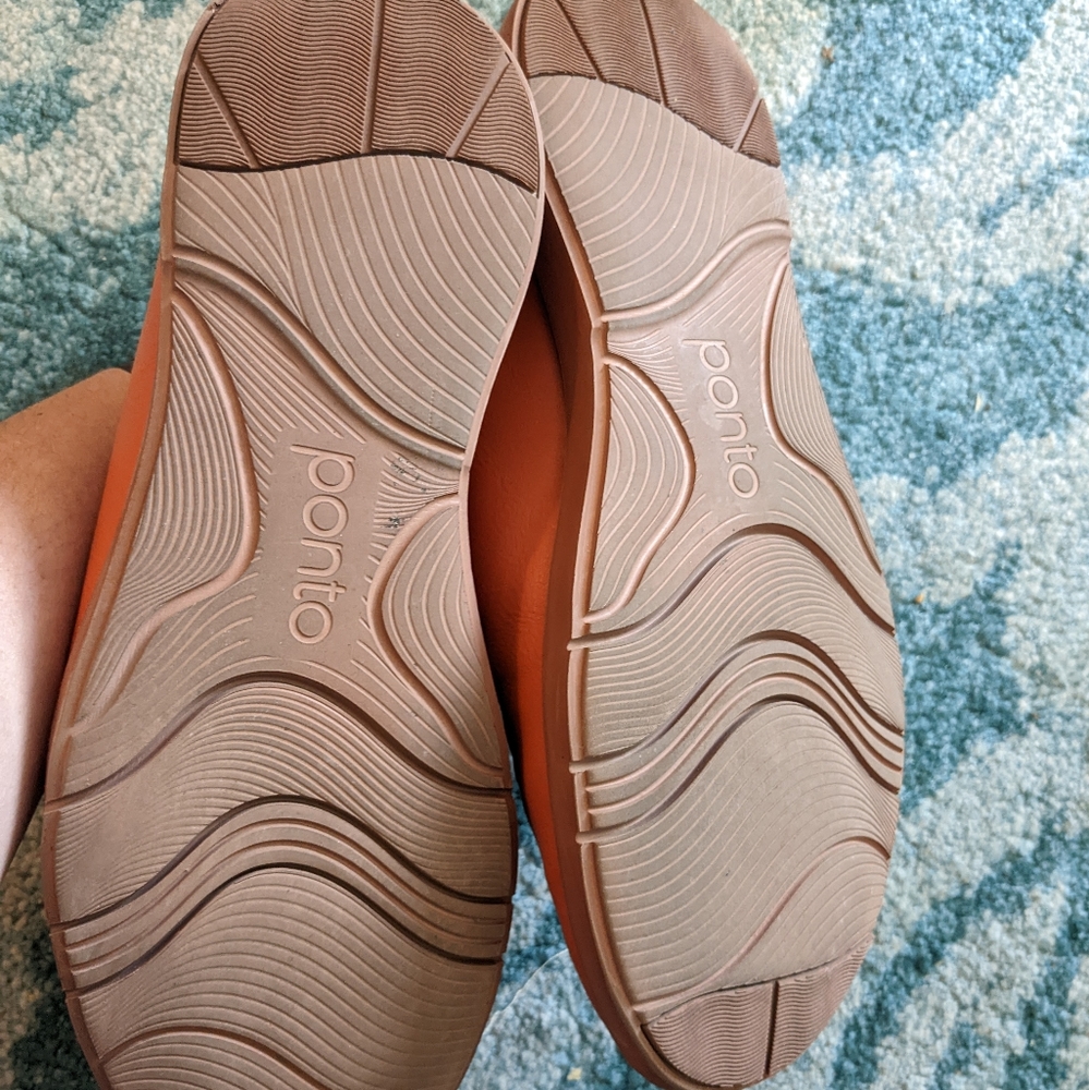 Ponto Shoes Orange Oxfords Women's 9.5 - Picture 3 of 3